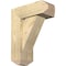 Ekena Millwork Traditional Craftsman Rough Sawn Bracket w/ Offset Brace, Douglas Fir, 6"W x 14"D x 18"H BKT0604X14X18TRA04RDF - alternate 1